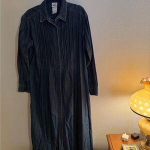 Laura Ashley Long Sleeve Denim Dress